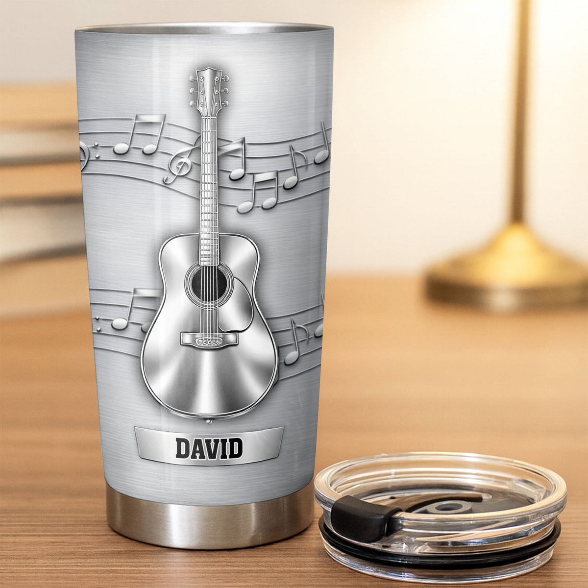 Music Is The Soundtrack, Tumbler, Gift For Musicians And Guitar Lovers