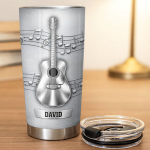 Music Is The Soundtrack, Tumbler, Gift For Musicians And Guitar Lovers