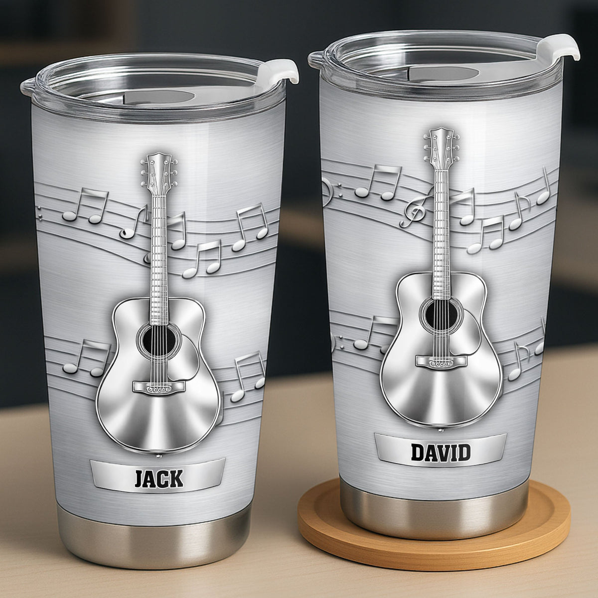 Music Is The Soundtrack, Tumbler, Gift For Musicians And Guitar Lovers