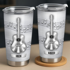 Music Is The Soundtrack, Tumbler, Gift For Musicians And Guitar Lovers