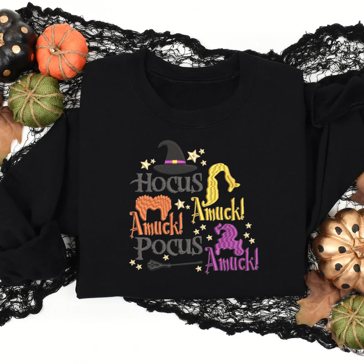Hocus Pocus Amuck - Embroidered Apparel - Gift For Friends, Family, Halloween