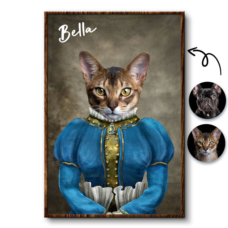 Custom Photo Funny Pet Portrait - Gift For Pet Lovers - Personalized Poster Canvas
