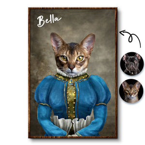 Custom Photo Funny Pet Portrait - Gift For Pet Lovers - Personalized Poster Canvas