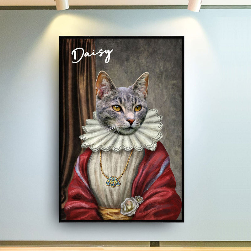Custom Photo Funny Pet Portrait - Gift For Pet Lovers - Personalized Poster Canvas