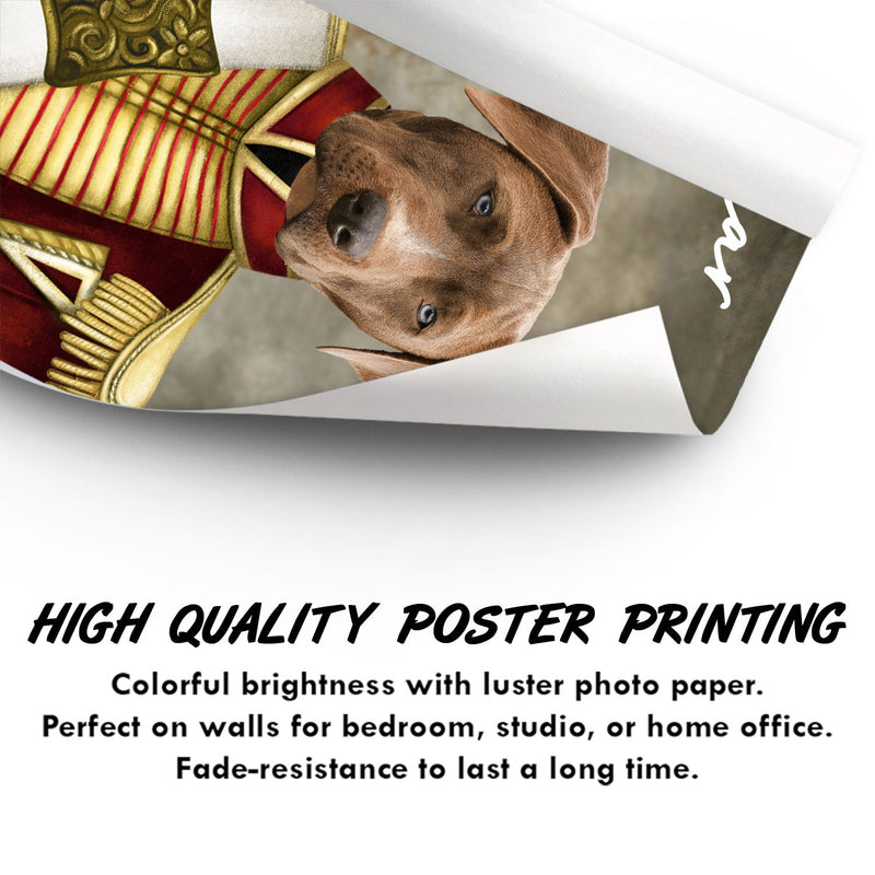 Custom Photo Funny Pet Portrait - Gift For Pet Lovers - Personalized Poster Canvas