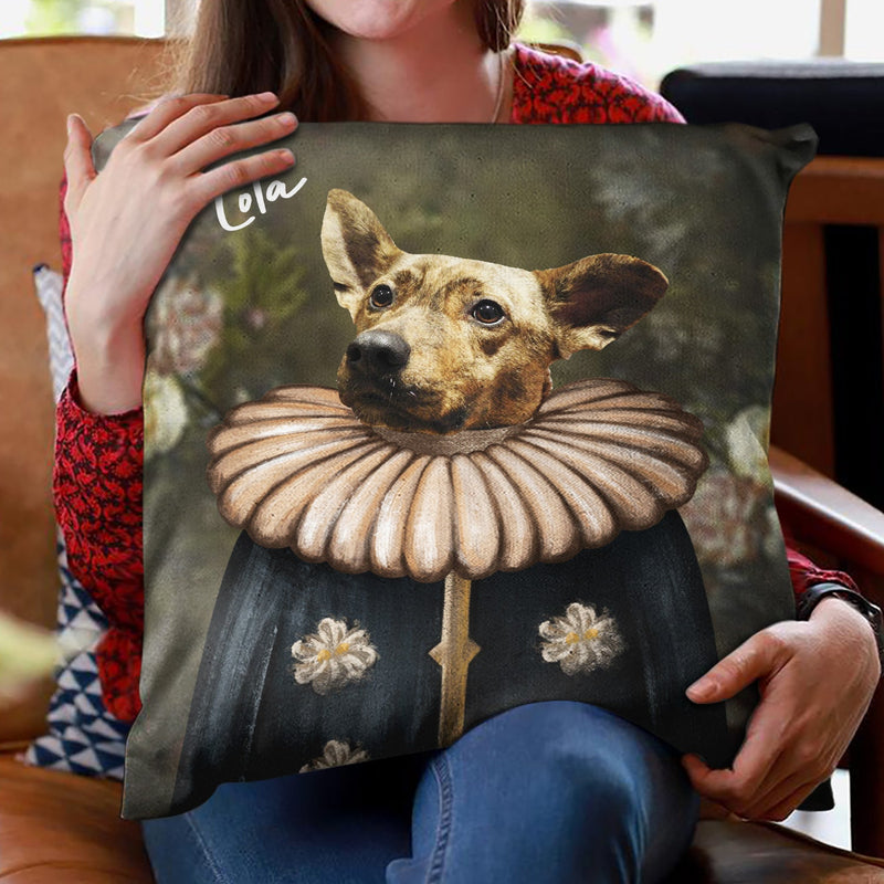 Custom Photo Pet Royal Portrait - Gift For Pet Lovers - Personalized Pillow