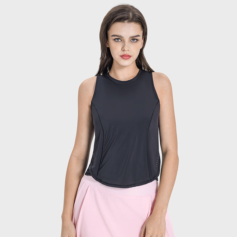 New Cross Stitching Sleeveless Sports Tops Gym Fitness Vest Quick Dry Breathable Yoga Wear Blouse Women Yoga Tank Top