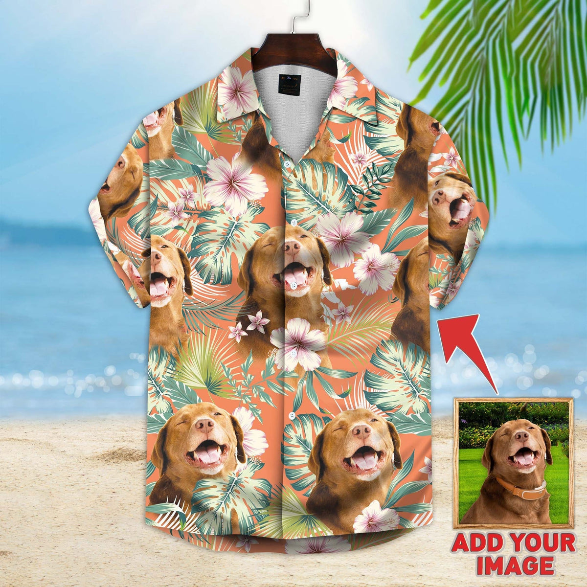 Custom Hawaiian Shirt For Dog Lovers, Personalized Puppy Lovers Gift, Leaves & Flowers Pattern Carrot Color Aloha Shirt HawaiianShirt02MockUp2-min_e2155add-11df-4568-86be-93223216bd22.jpg?v=1716189515
