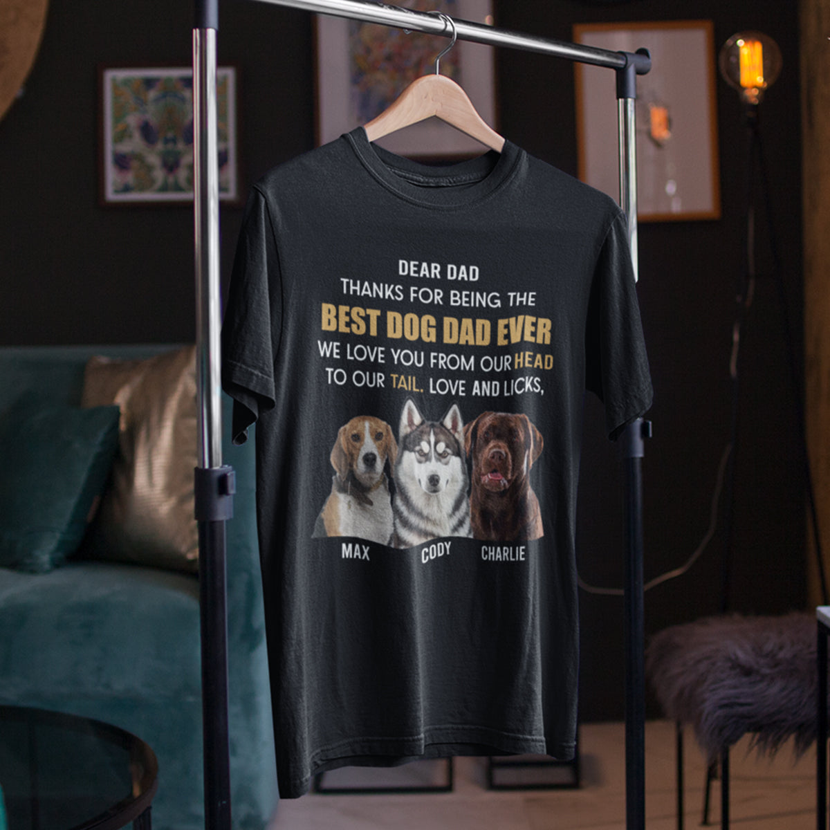 Head To Tail - Personalized Custom Dog Photo Shirt