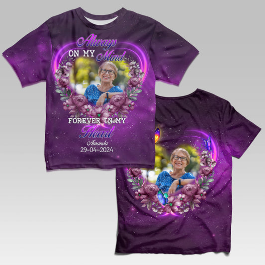 Heaven Is A Beautiful Place - Personalized Photo 3D All Over Print Shirt - Memorial Gift For Family Members