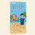Hubby Wifey Season - Personalized Beach Towel- Gift For Couple, Summer Vibe