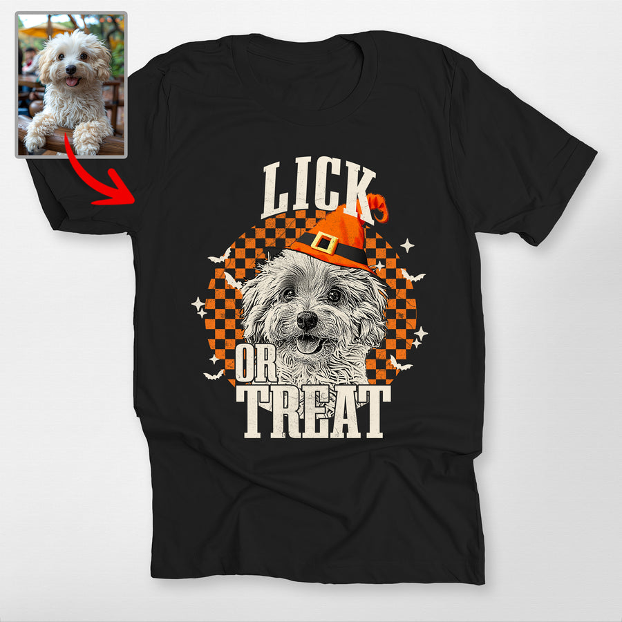 Freaky Custom Dog Cat Portrait Personalized T-shirt Halloween Gift For Pet Lovers