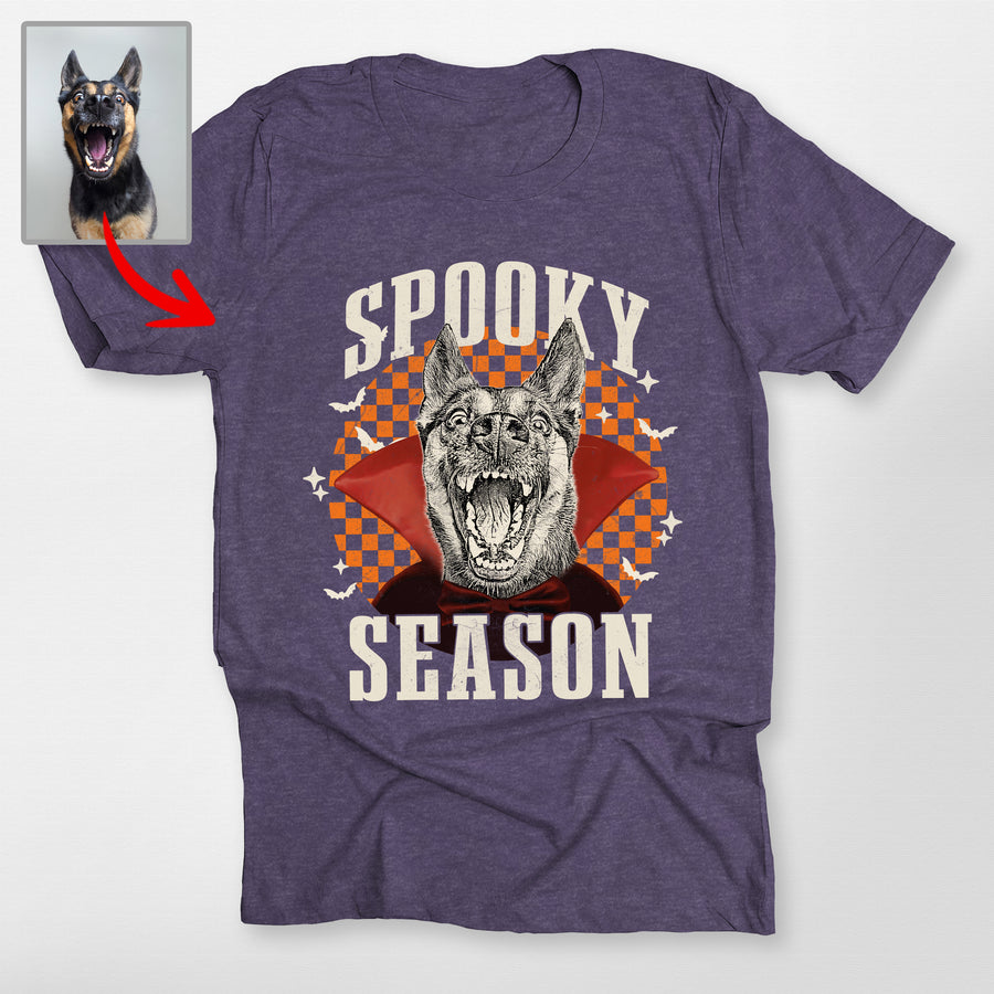 Freaky Custom Dog Cat Portrait Personalized T-shirt Halloween Gift For Pet Lovers