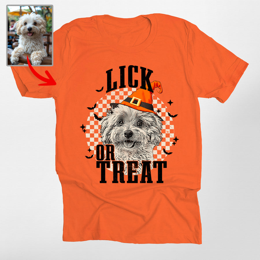 Freaky Custom Dog Cat Portrait Personalized T-shirt Halloween Gift For Pet Lovers