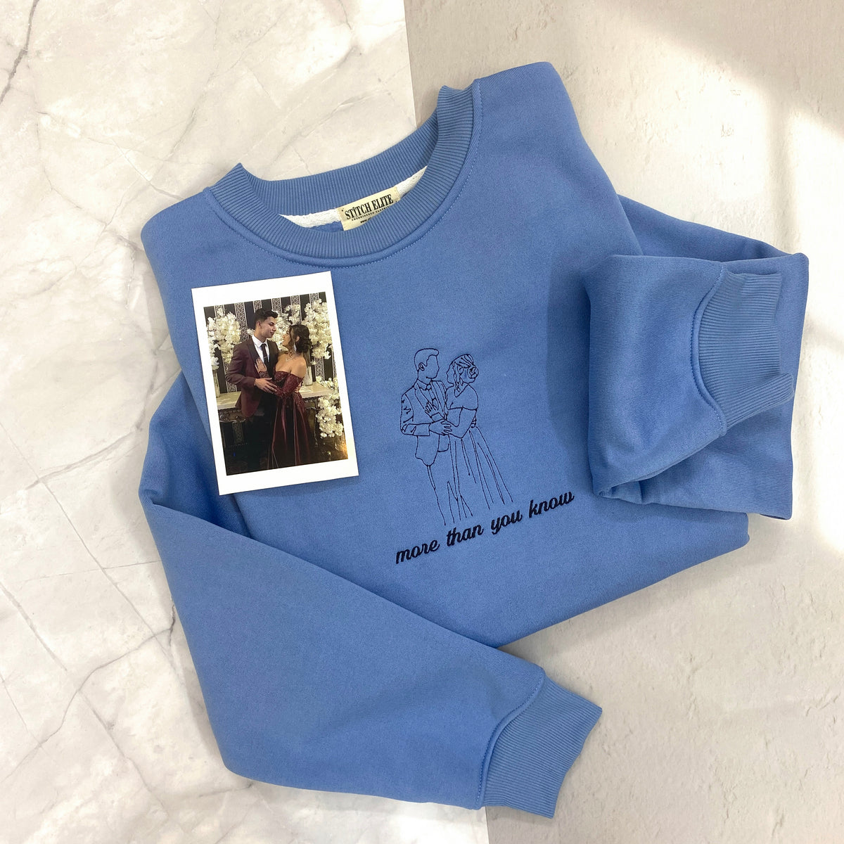 Personalized embroidered custom your own photo shirt - Handmade shirt