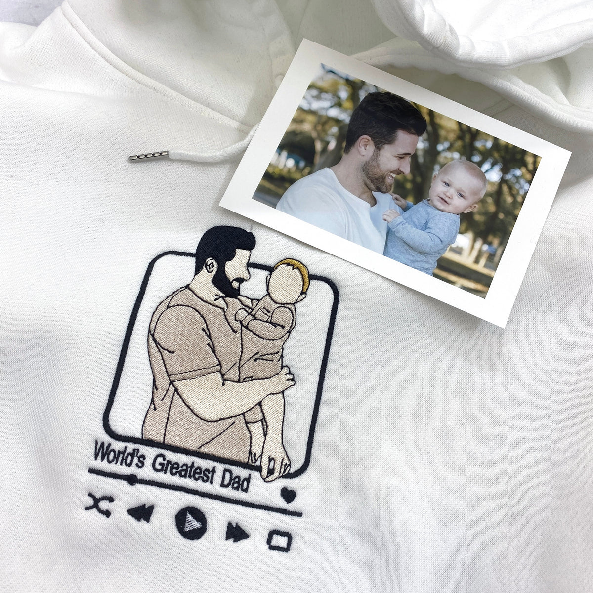 Personalized embroidered custom your own photo shirt - Handmade shirt