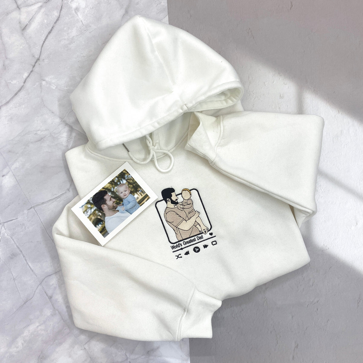 Personalized embroidered custom your own photo shirt - Handmade shirt