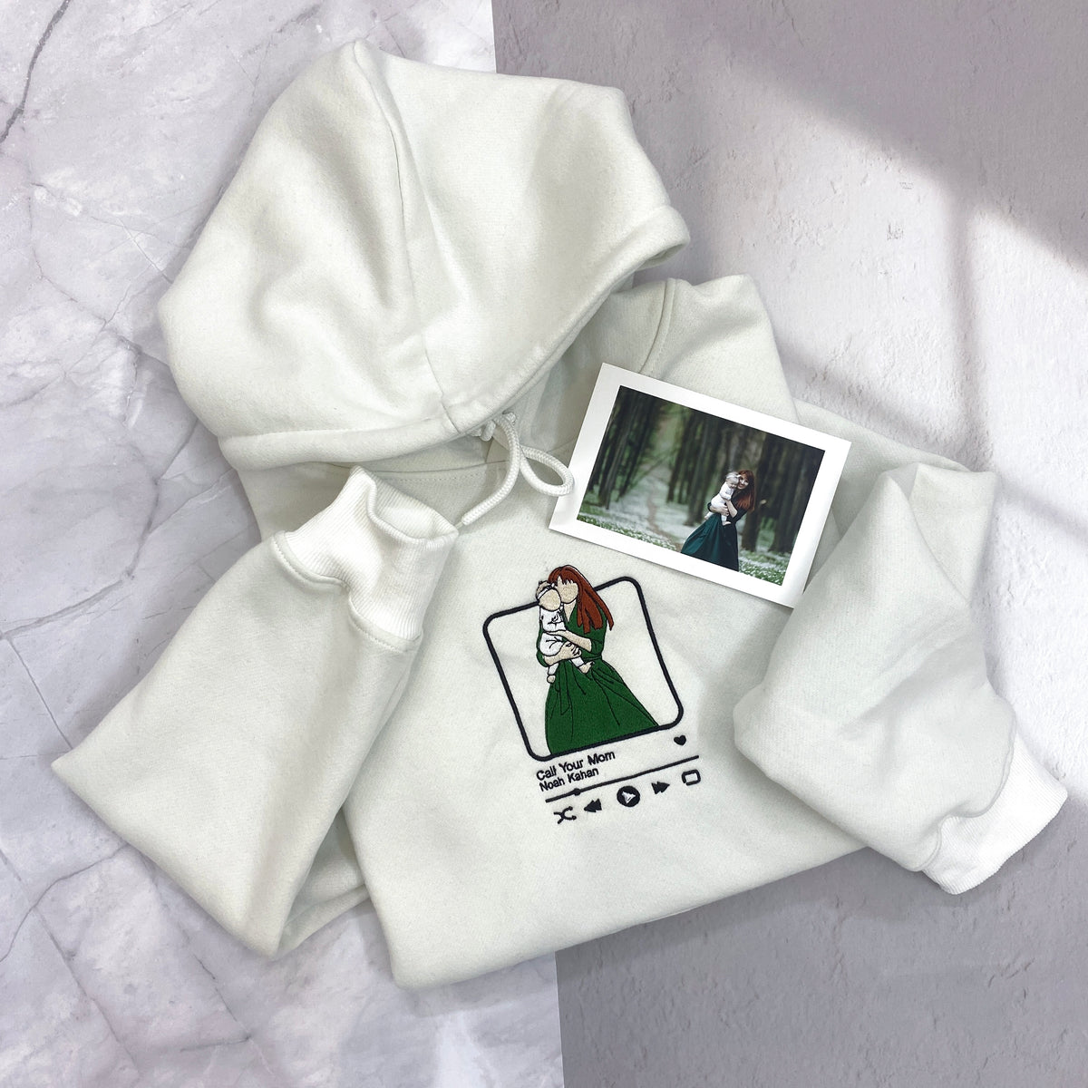 Personalized embroidered custom your own photo shirt - Handmade shirt