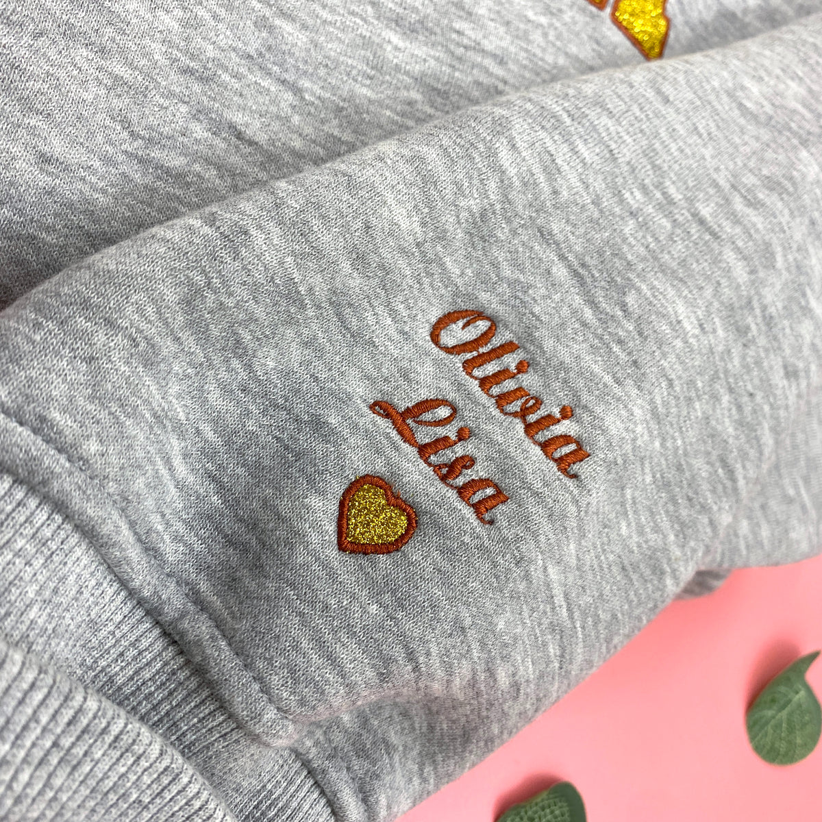 Mama Glitter Est Year Custom Kid Name Embroidered Shirt