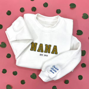 Mimi Glitter Custom Kid Name Embroidered Shirt