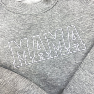 Mama Embroidered Sweatshirt, Custom Mama Shirt With Date, Est Year Shirt, Gift For New Mom, Mother's Day Gift