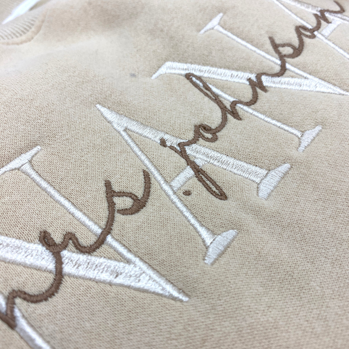 Personalized Mama With Kids Name Embroidered Apparel