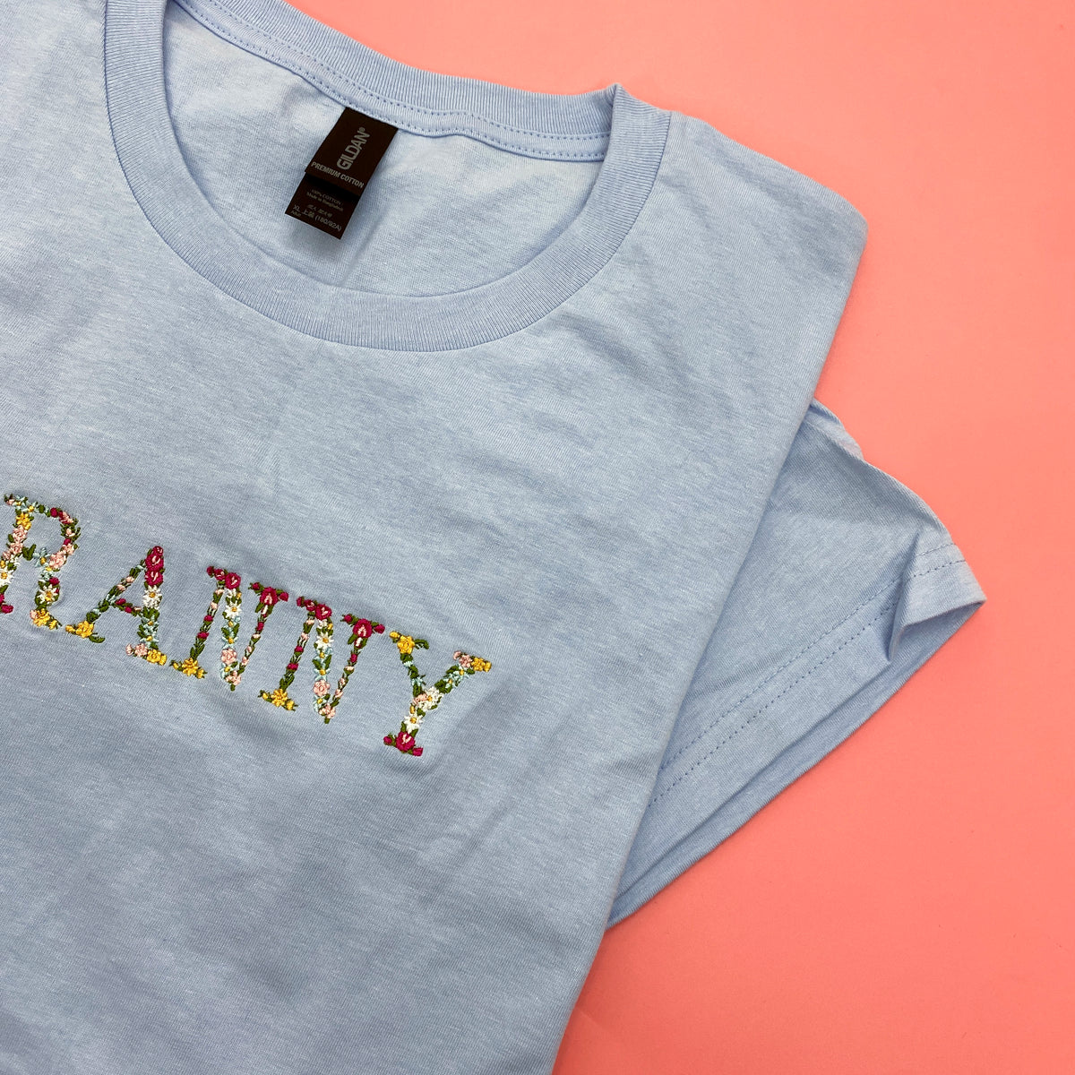 Embroidered Shirt Floral Mama Grandma Abuela