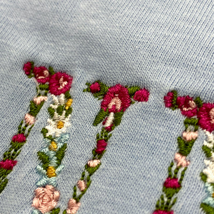 Embroidered Shirt Floral Mama Grandma Abuela