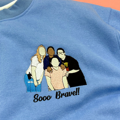 Personalized embroidered custom your own photo shirt - Handmade shirt