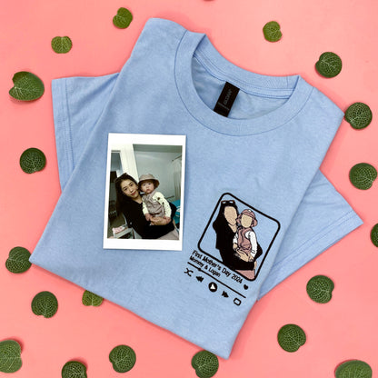 Personalized embroidered custom your own photo shirt - Handmade shirt