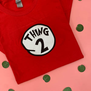 Mother, Dad Of All Things, Thing Number Embroidered Shirt