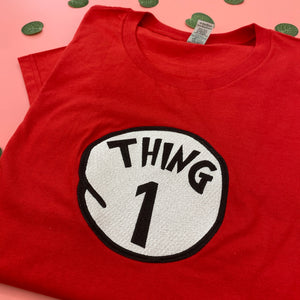 Mother, Dad Of All Things, Thing Number Embroidered Shirt