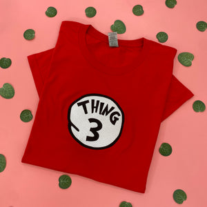 Mother, Dad Of All Things, Thing Number Embroidered Shirt