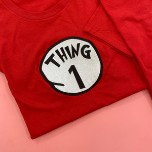 Mother, Dad Of All Things, Thing Number Embroidered Shirt