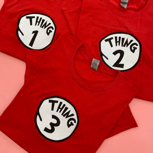 Mother, Dad Of All Things, Thing Number Embroidered Shirt