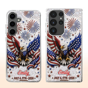 United States Of America, Personalized Clear Phone Case, Gift For Patriots