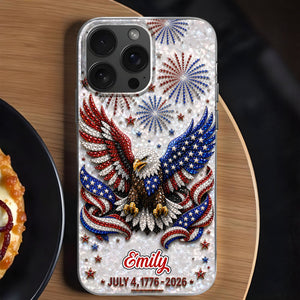 United States Of America, Personalized Clear Phone Case, Gift For Patriots