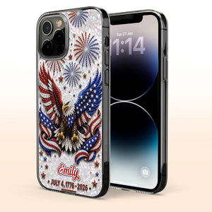United States Of America, Personalized Clear Phone Case, Gift For Patriots