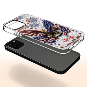 United States Of America, Personalized Clear Phone Case, Gift For Patriots