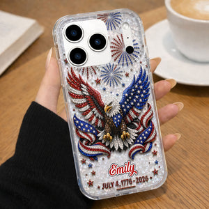 United States Of America, Personalized Clear Phone Case, Gift For Patriots