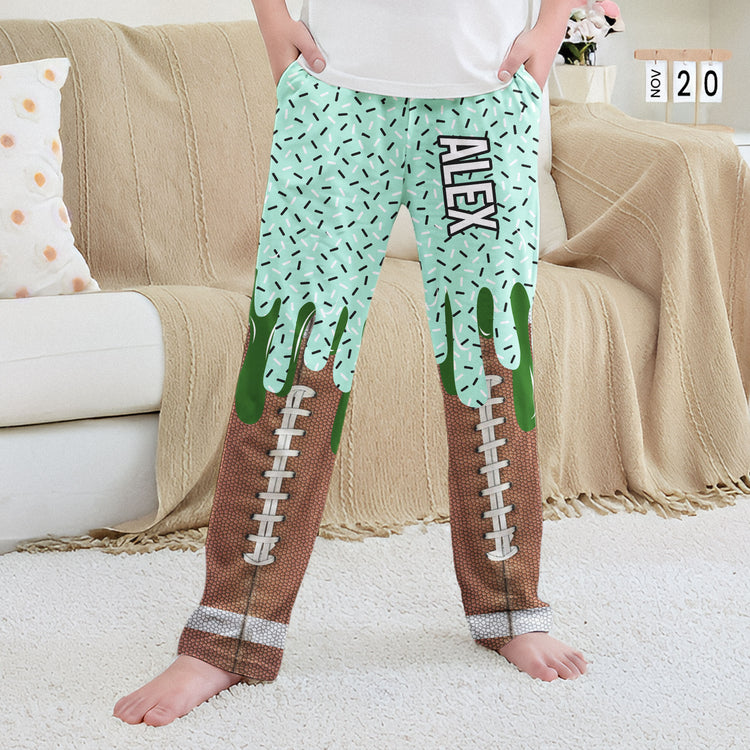 Icecream Drip Design For Baseball, Softball, Soccer, Football, Basketball, Hockey Lover - Personalized Lounge Pants