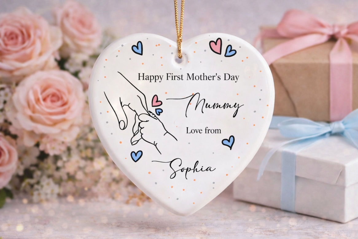 Mom Ornament From Son Daughter,Custom Mom Ornament Mothers Day Ornaments,Personalized Mom Christmas Ornament,Mom Ornament, Thank You Mom