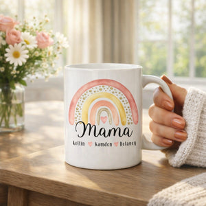 Custom Mama Mug, Mama Mug With Kids Names, Mother's Day Coffee Mug, Mothers Day Gift for New Mom Gift, Baby Shower Gift, Pregnancy Gift