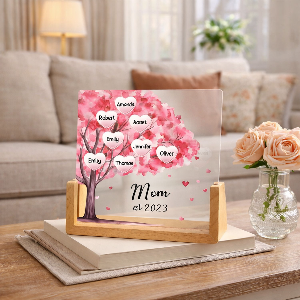 Family Names Night Light Mother's Day Gift, Family Tree Night Light, Custom Night Light With Kids Names, Grandma Mama Mom Mother Gifts