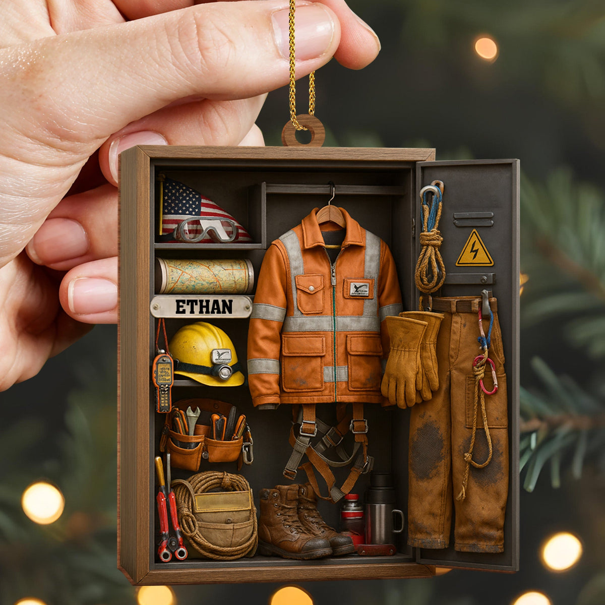 Capture The Spirit Of Adventure And Hard Work, Custom Wood Ornament, Gift For Craftsmen And Workers