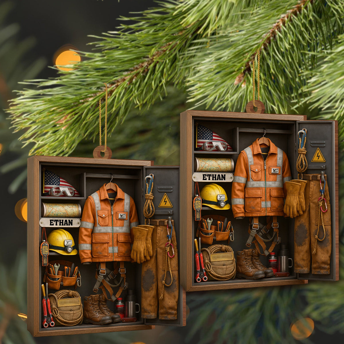 Capture The Spirit Of Adventure And Hard Work, Custom Wood Ornament, Gift For Craftsmen And Workers