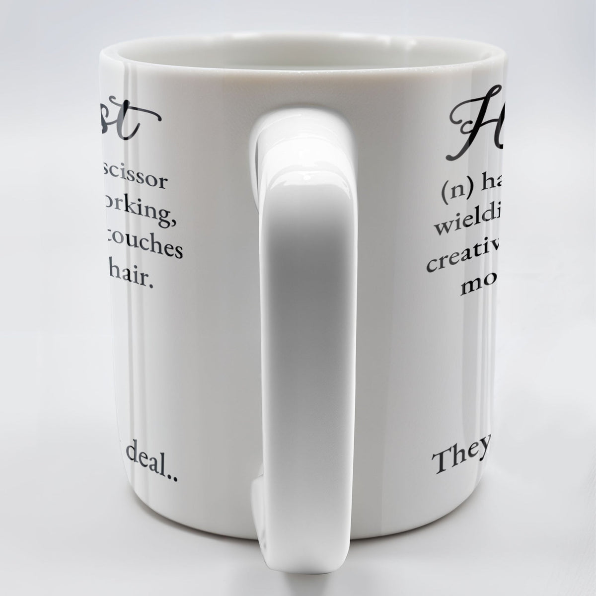 Hairapist Creative Genius Who Touches Hearts, Coffee Mug, Gift For Beauticians and Stylists