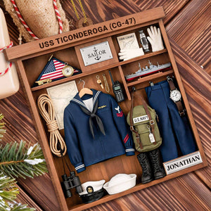 Celebrate A Proud Navy Tradition With Custom Sailor Elements,Custom Wood Ornament,Gift For Navy Veterans