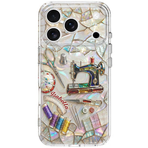 Celebrate Your Creativity,Personalized Clear Phone Case,Gift For Craft Enthusiasts