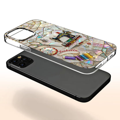 Celebrate Your Creativity,Personalized Clear Phone Case,Gift For Craft Enthusiasts